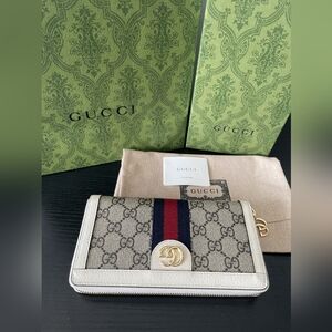Gucci Ophidia Zip Around Wallet